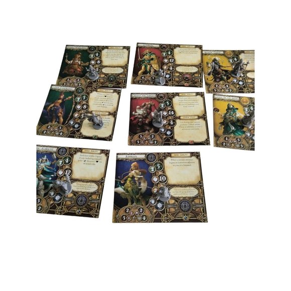Descent Journeys in The Dark 2nd Ed 8 Replacement Hero Cards Dungeons Dragons - Picture 3 of 3